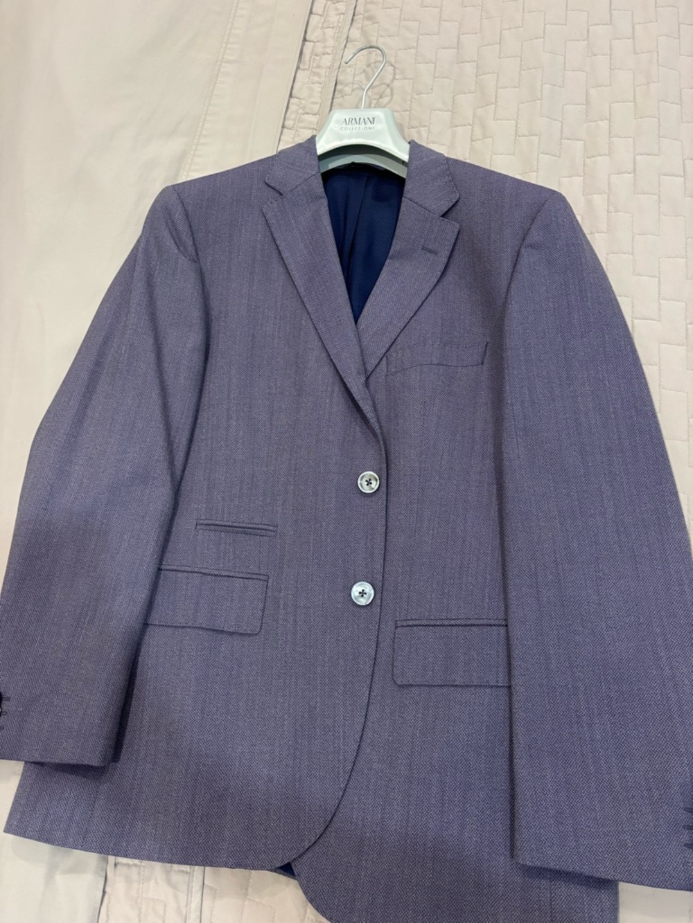 Hugo Boss Men's Purple Textured Two-Button Sport Coat
